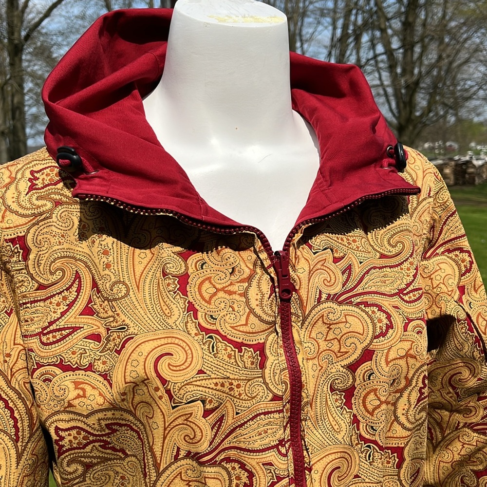 Vintage Casual Corner Annex reversible paisley & red jacket MP - Picture 4 of 10